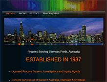 Tablet Screenshot of processservinginvestigations.com